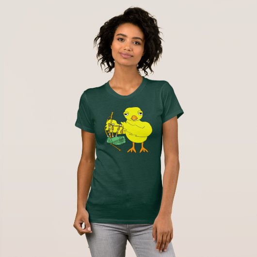 Bagpipe Chick T-shirt (Voorkant volledig)