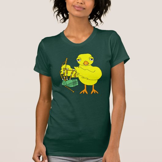 Bagpipe Chick T-shirt (Voorkant)