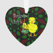 Bagpipe Chick Tekst Ornament (voorkant)