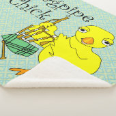 Bagpipe Chick Tekst Sherpa Deken (3/4)