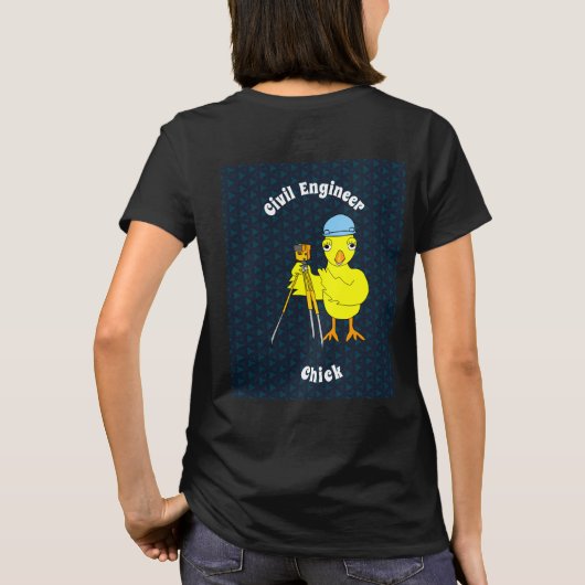 Bagpipe Chick Tekst T-shirt (Achterkant)