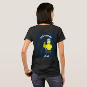 Bagpipe Chick Tekst T-shirt (Achterkant volledig)