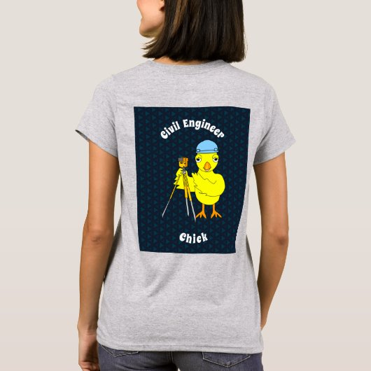 Bagpipe Chick Tekst T-shirt (Achterkant)