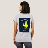 Bagpipe Chick Tekst T-shirt (Achterkant volledig)