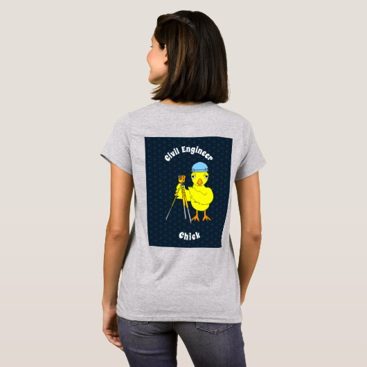 Bagpipe Chick Tekst T-shirt (Achterkant volledig)