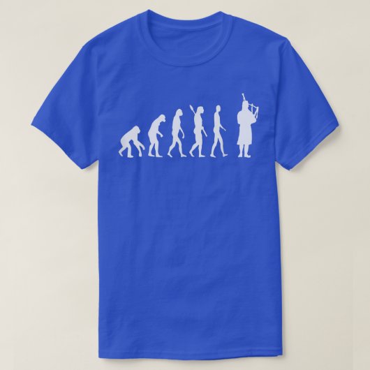 Bagpipe Evolution Bagpiping Scottish Bagpiper Musi T-shirt (Design voorkant)