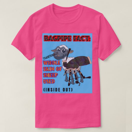Bagpipe Fact 5 T-shirt (Design voorkant)