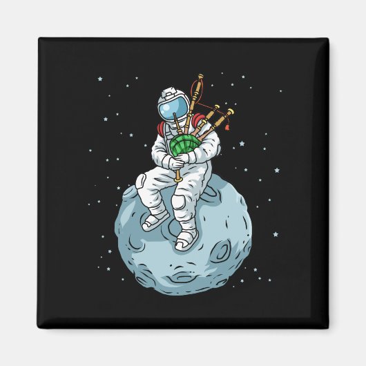 Bagpipe Gift Mannen Scottish Bagpipe Music Bagpipe Magneet (Voorkant)