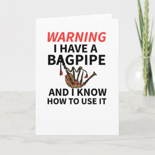 Bagpipe Gifts   Bagpiper Scottish Bagpipe Lover Kaart