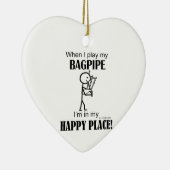 Bagpipe Happy Place Keramisch Ornament (Rechts)
