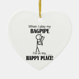 Bagpipe Happy Place Keramisch Ornament