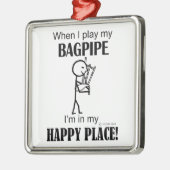 Bagpipe Happy Place Metalen Ornament (Links)