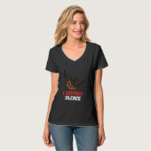 Bagpipe I Destroy Silence Bagpipe Scottish Bagpip T-shirt (Voorkant volledig)