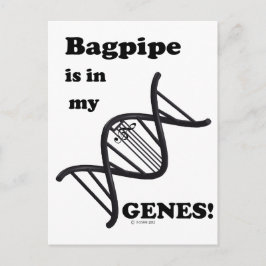 Bagpipe is in mijn genen briefkaart