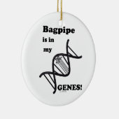 Bagpipe is in mijn genen keramisch ornament (Rechts)