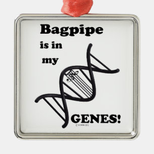 Bagpipe is in mijn genen metalen ornament