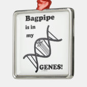 Bagpipe is in mijn genen metalen ornament (Links)