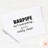 Bagpipe is niet alles ovale sticker (Envelop)