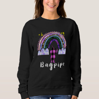 Bagpipe Kleurrijke Rainbow Schotse muzikant Bagpip Trui
