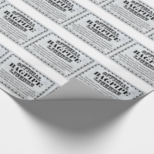 Bagpipe-licentie Cadeaupapier (Hoek)