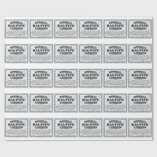 Bagpipe-licentie Cadeaupapier (Vlak)