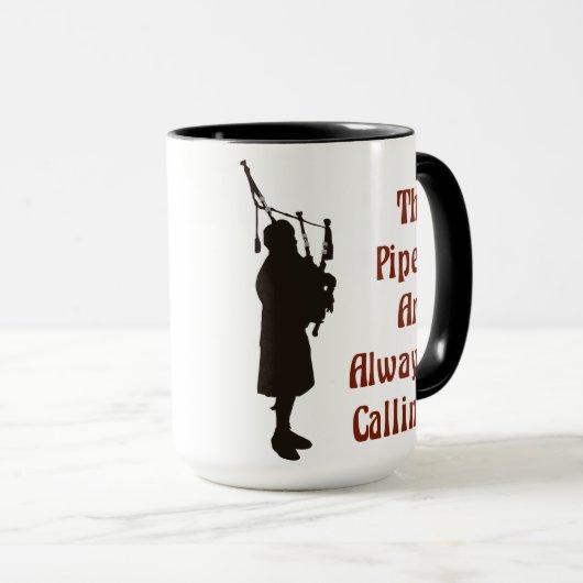 Bagpipe-Mok - de buizen bellen altijd Mok (Voorkant rechts)