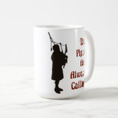 Bagpipe-Mok - de buizen bellen altijd Mok (Voorkant rechts)