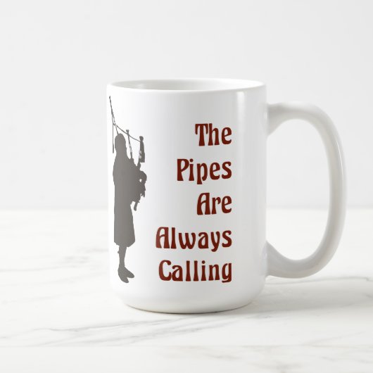 Bagpipe-Mok - de buizen bellen altijd Mok (Rechts)