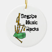 Bagpipe Music Rocks Keramisch Ornament (Voorkant)