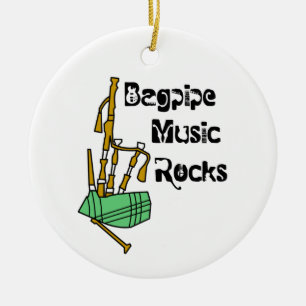 Bagpipe Music Rocks Keramisch Ornament