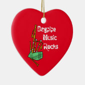 Bagpipe Music Rocks Keramisch Ornament (Rechts)