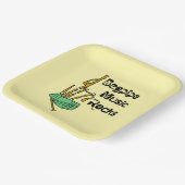 Bagpipe Music Rocks Papieren Bordje (Gebogen)