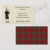 Bagpipe Musician Visitekaartje (Voorkant / Achterkant)