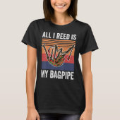 Bagpipe Muziek alles wat ik heb gelezen is mijn Ba T-shirt (Voorkant)