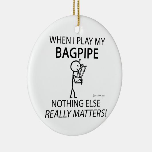 Bagpipe Niets Else Matters Keramisch Ornament (Rechts)