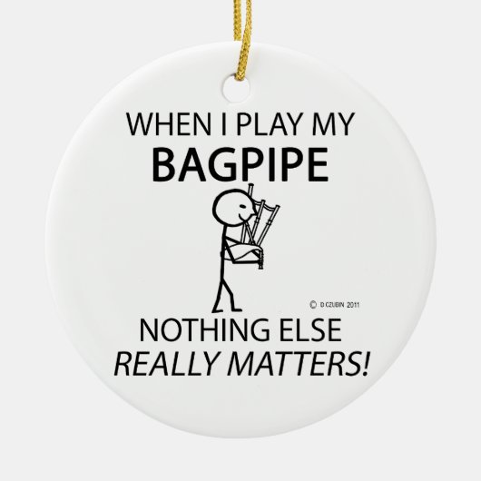 Bagpipe Niets Else Matters Keramisch Ornament (Voorkant)