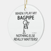 Bagpipe Niets Else Matters Keramisch Ornament (Links)