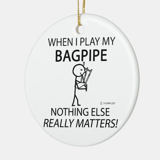 Bagpipe Niets Else Matters Keramisch Ornament (Links)