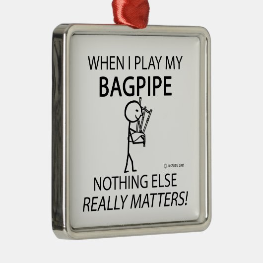 Bagpipe Niets Else Matters Metalen Ornament (Rechts)