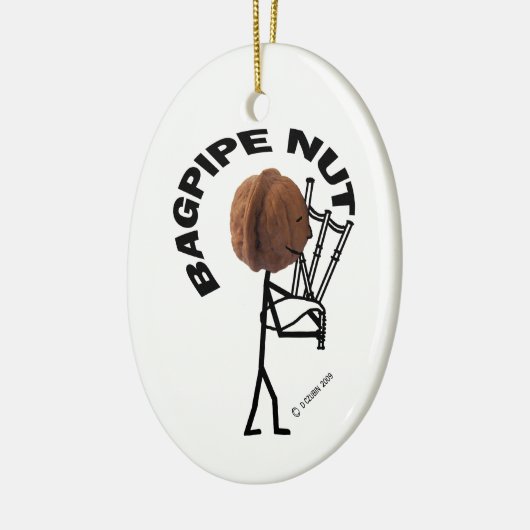 Bagpipe Nut Keramisch Ornament (Links)