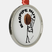 Bagpipe Nut Metalen Ornament (Rechts)