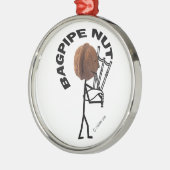 Bagpipe Nut Metalen Ornament (Links)