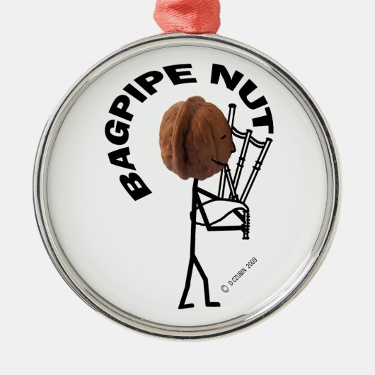 Bagpipe Nut Metalen Ornament (Voorkant)