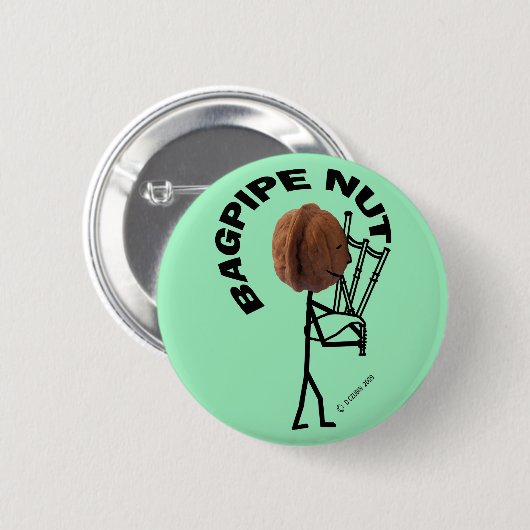 Bagpipe Nut Ronde Button 5,7 Cm (Voorkant /achterkant)