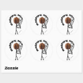 Bagpipe Nut Ronde Sticker (Vel)
