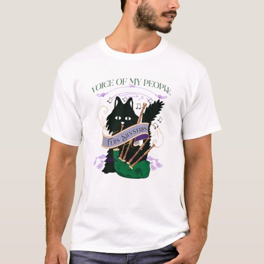 Bagpipe op T-shirt (Voorkant)