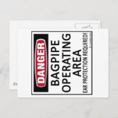 Bagpipe Operating Area Briefkaart (Voorkant / Achterkant)