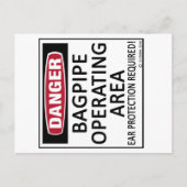 Bagpipe Operating Area Briefkaart (Voorkant)