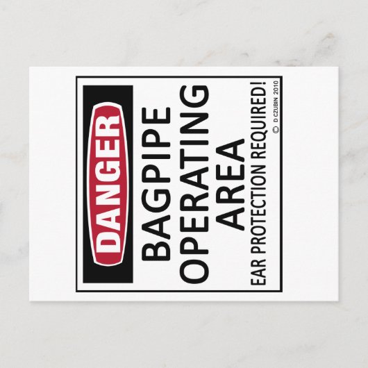 Bagpipe Operating Area Briefkaart (Voorkant)