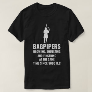 Bagpipe Scottish Music Player Funny Gift T-shirt